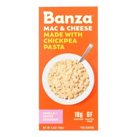 Banza - Chckpea Psta Wht Ched Shl - Case of 6-5.5 OZ