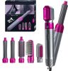 Hair Dryer 5 In 1 Electric Hair Comb Negative Ion Straightener Brush Blow Dryer Air Comb Curling Wand Detachable Brush Kit Home