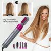 Hair Dryer 5 In 1 Electric Hair Comb Negative Ion Straightener Brush Blow Dryer Air Comb Curling Wand Detachable Brush Kit Home