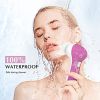 Facial Cleansing Brush Face Scrubber: Electric Exfoliating Spin Cleanser Device Waterproof Deep Cleaning Exfoliation Rotating Spa Machine - Electronic