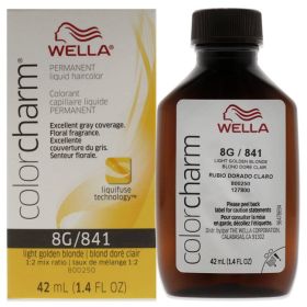 Color Charm Permanent Liquid Haircolor (Color: 841 8G Light Golden Blonde, size: 1.4 oz)