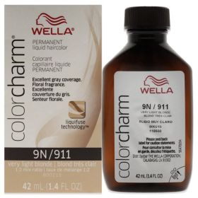 Color Charm Permanent Liquid Haircolor (Color: 911 9N Very Light Blonde, size: 1.4 oz)