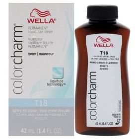 Color Charm Permanent Toner (Color: T18 Lightest Ash Blonde, size: 1.4 oz)
