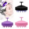 Silicone Shampoo Brush Scalp Cleansing Massage Brush Shampoo Comb Hair Comb