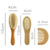Baby Wool Brush Children Brush Set Half Moon Comb Air Cushion Massage Comb Hairdressing Hair Comb Antistatic No Knots Don't Hurt Hair
